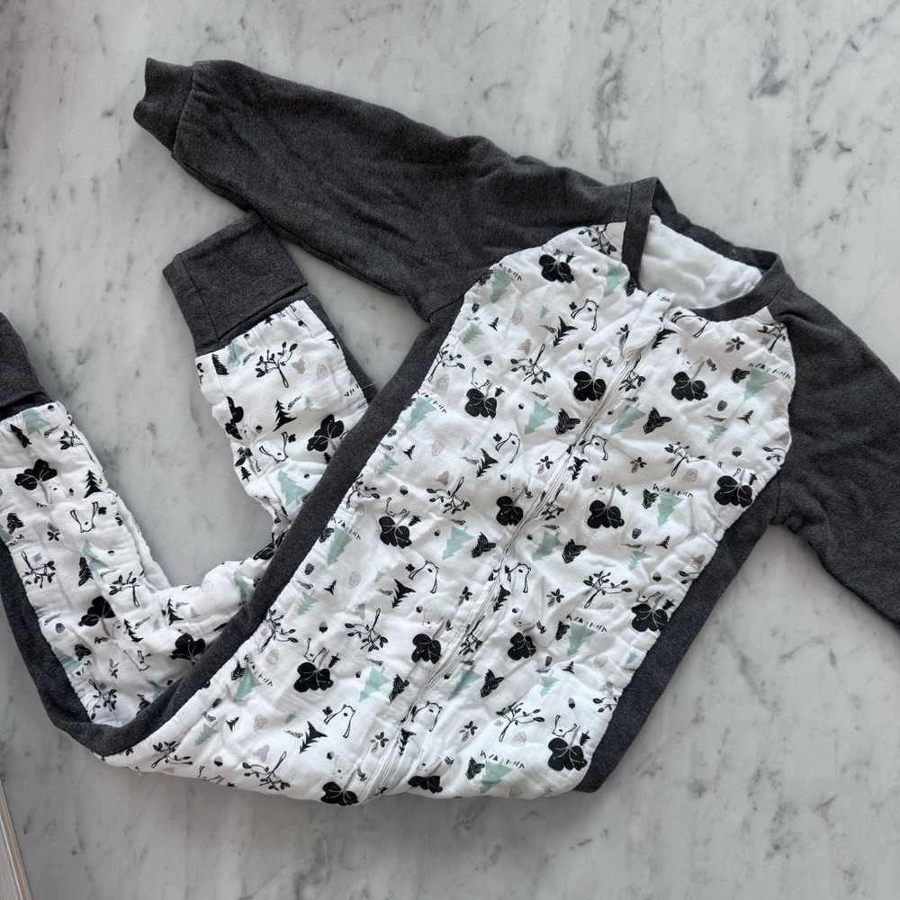 Nest Designs 2.5 Tog Bamboo Long Sleeve Cozy Sleep Suit Forest Friends 4T